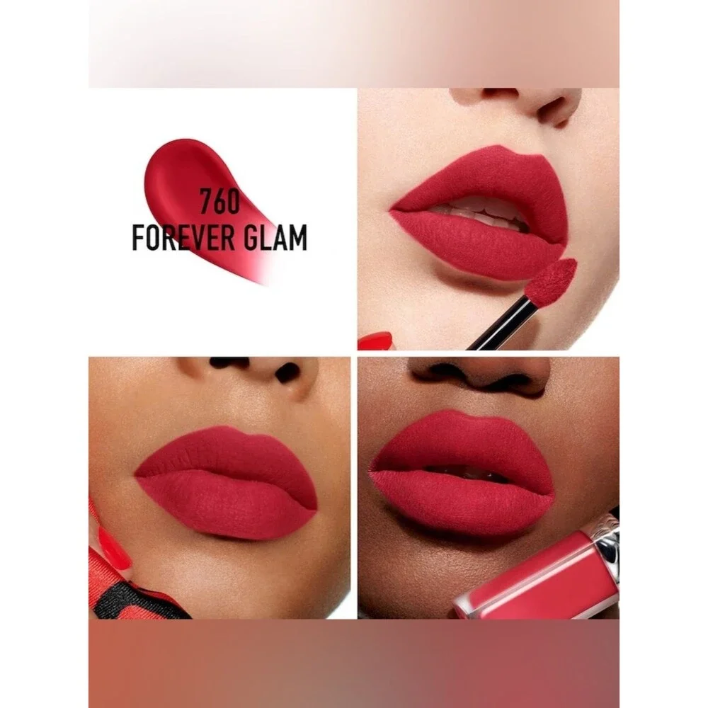 Dior Liquid Lip Color in Bold Red - 760 Fuchsia